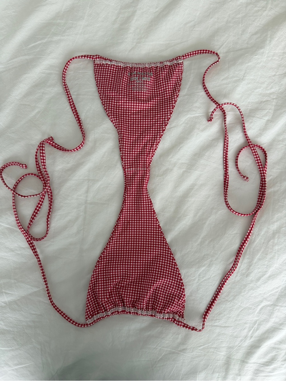 Frankie's Bikinis Ladybug Gingham Biki Set - Picture 8 of 8
